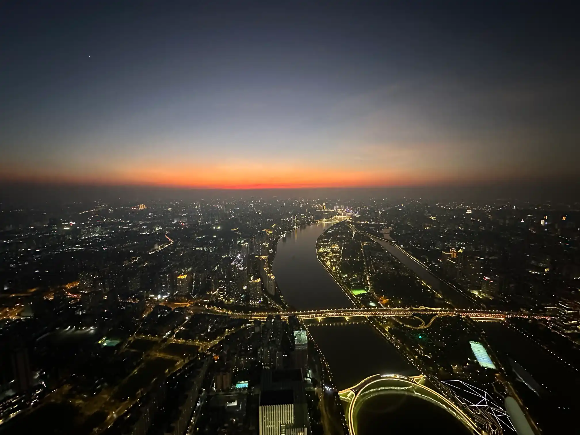 广州荔湾越秀夜景